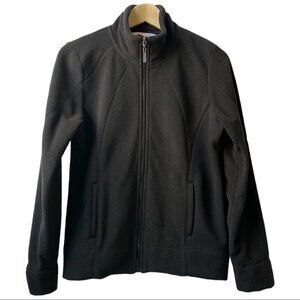 Izod Black Fleece Jacket Size Small
